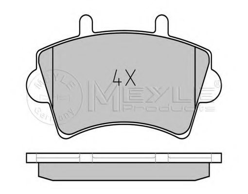 Тормозные колодки MEYLE 025 236 1318