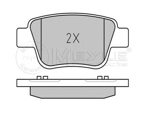 Тормозные колодки MEYLE 025 236 2016/W