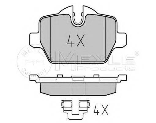 Тормозные колодки MEYLE 025 236 2316/PD