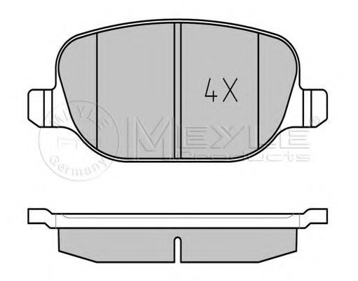 Тормозные колодки MEYLE 025 237 6017