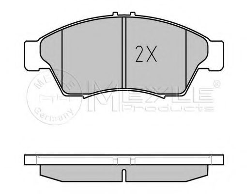Тормозные колодки MEYLE 025 238 1716/W