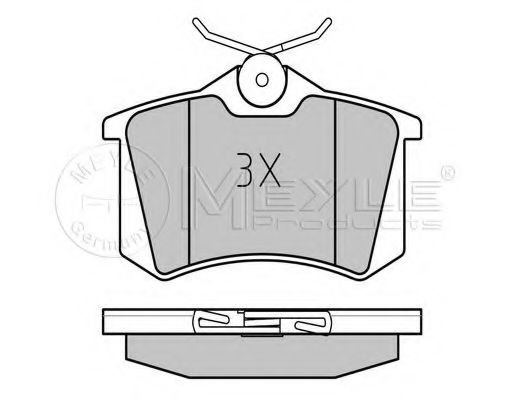 Тормозные колодки MEYLE 025 238 2317/W