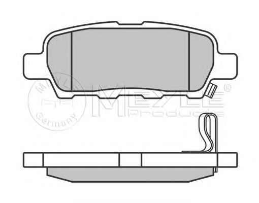 Тормозные колодки MEYLE 025 238 7114/W