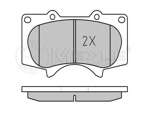 Тормозные колодки MEYLE 025 240 2417/W
