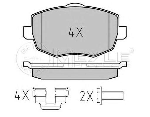 Тормозные колодки MEYLE 025 240 7316