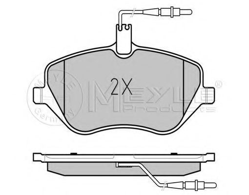 Тормозные колодки MEYLE 025 241 3317/W