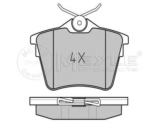 Тормозные колодки MEYLE 025 241 3517