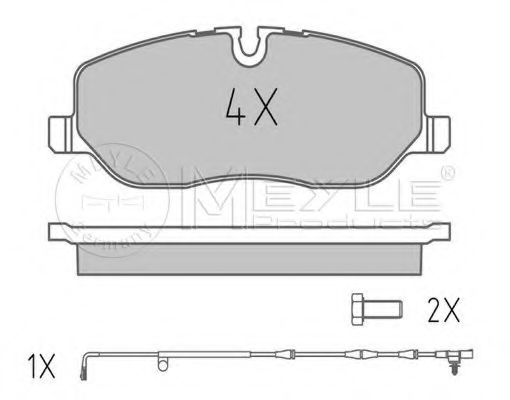 Тормозные колодки MEYLE 025 241 9118