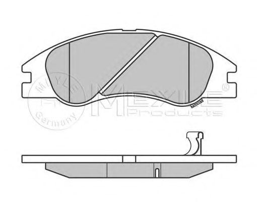 Тормозные колодки MEYLE 025 242 1817/W