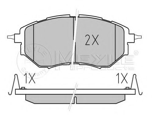 Тормозные колодки MEYLE 025 242 2218/W