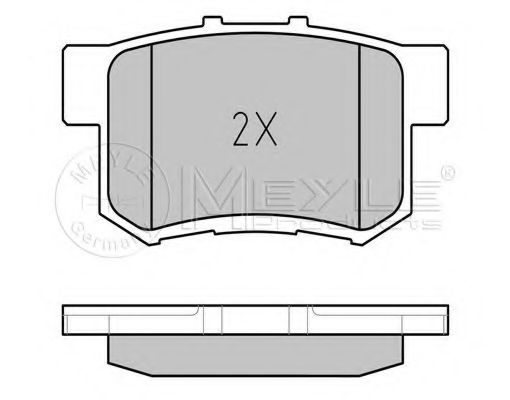 Тормозные колодки MEYLE 025 242 3114/W