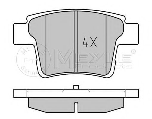 Тормозные колодки MEYLE 025 242 6017