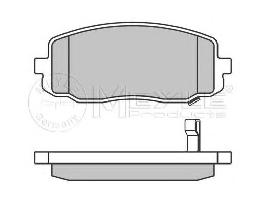 Тормозные колодки MEYLE 025 242 7516/W