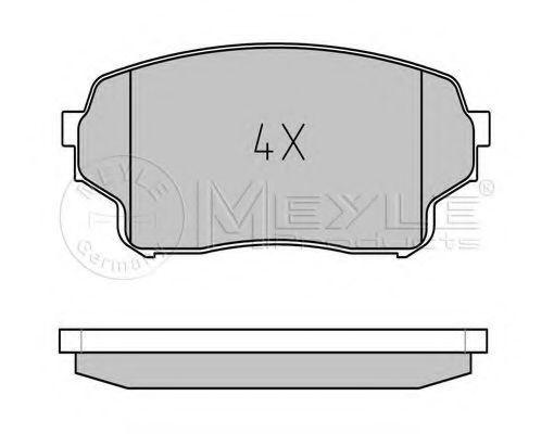 Тормозные колодки MEYLE 025 243 0115/W