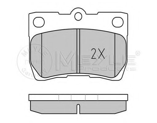 Тормозные колодки MEYLE 025 243 2315/W