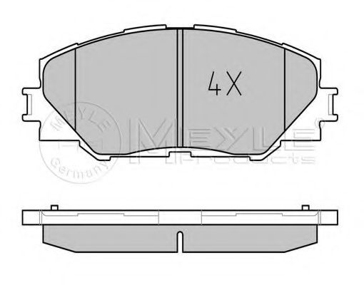 Тормозные колодки MEYLE 025 243 3717