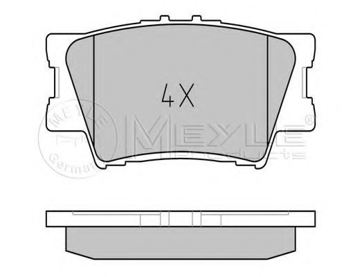 Тормозные колодки MEYLE 025 243 3815