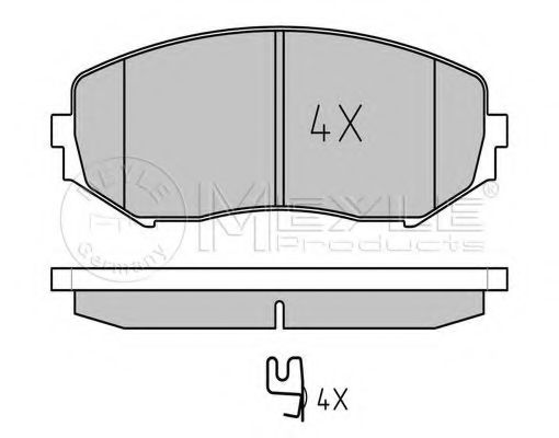 Тормозные колодки MEYLE 025 243 4617/W