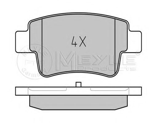 Тормозные колодки MEYLE 025 243 4917
