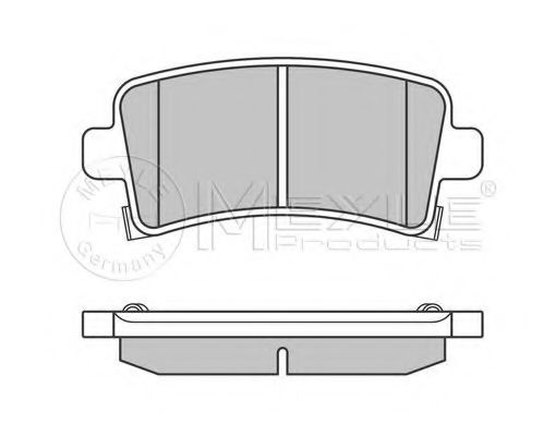 Тормозные колодки MEYLE 025 244 2116/W