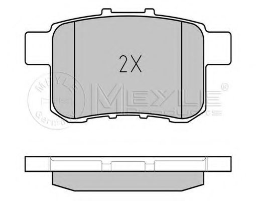Тормозные колодки MEYLE 025 244 3514/W