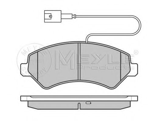 Тормозные колодки MEYLE 025 244 6619-2/PD