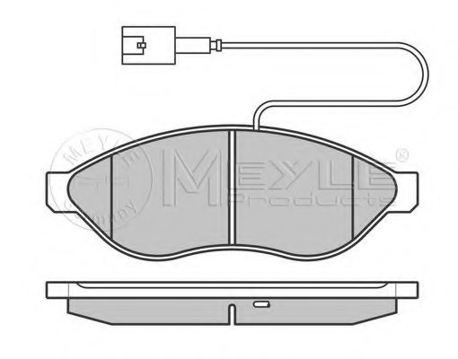 Тормозные колодки MEYLE 025 244 6819/W1