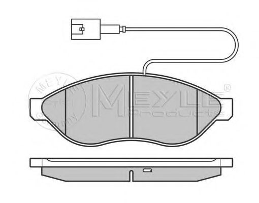 Тормозные колодки MEYLE 025 244 6819/W2