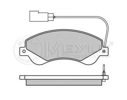 Тормозные колодки MEYLE 025 244 8518/W
