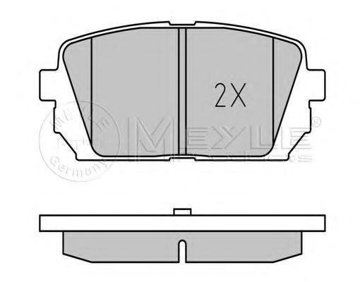 Тормозные колодки MEYLE 025 244 9116/W
