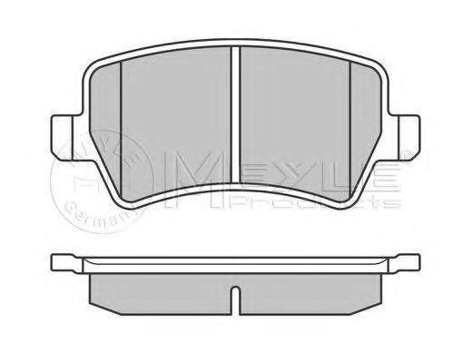 Тормозные колодки MEYLE 025 244 9617