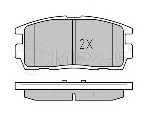 Тормозные колодки MEYLE 025 244 9815/W