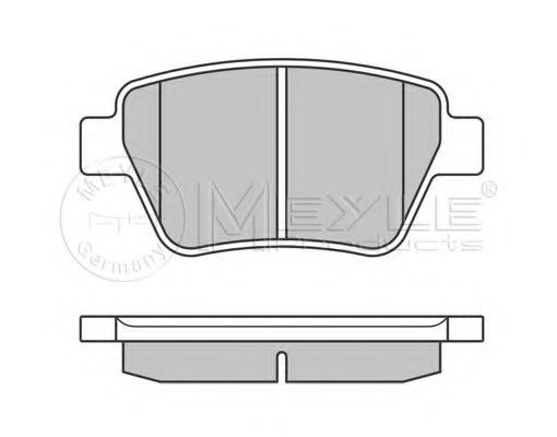 Тормозные колодки MEYLE 025 245 6317