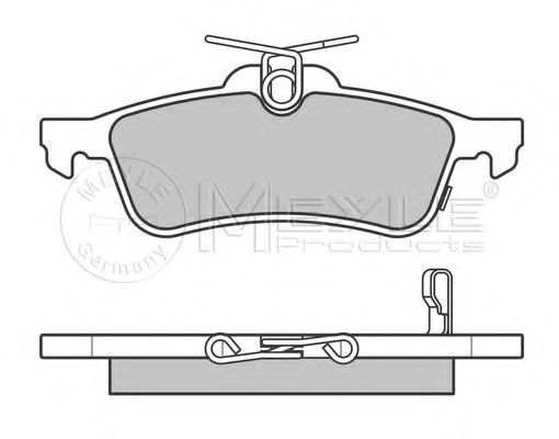 Тормозные колодки MEYLE 025 245 7415/W