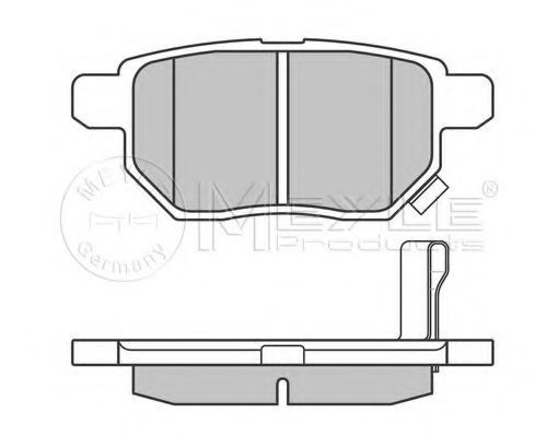 Тормозные колодки MEYLE 025 246 1015/W