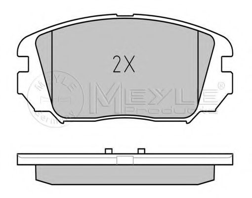 Тормозные колодки MEYLE 025 246 1817/W