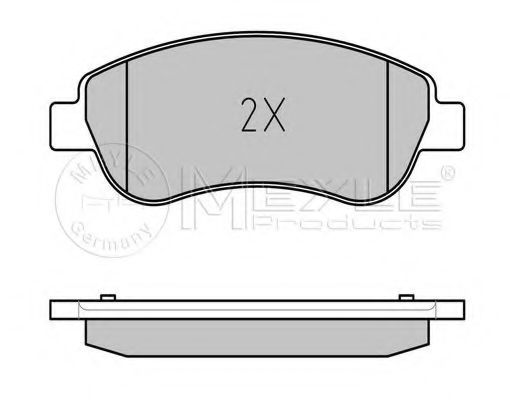Тормозные колодки MEYLE 025 246 3819/W