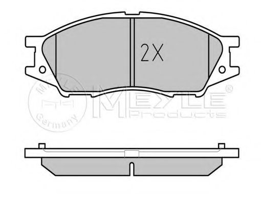Тормозные колодки MEYLE 025 246 4815/W