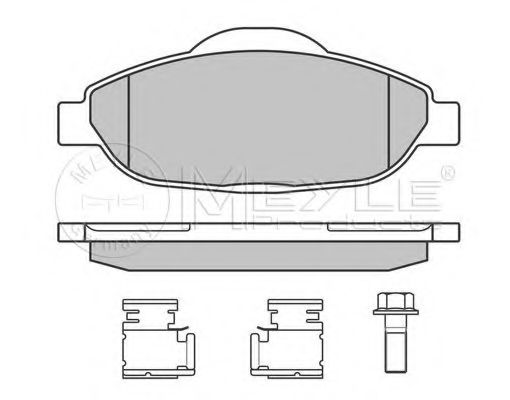 Тормозные колодки MEYLE 025 246 6017