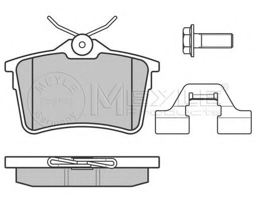 Тормозные колодки MEYLE 025 247 6516/W