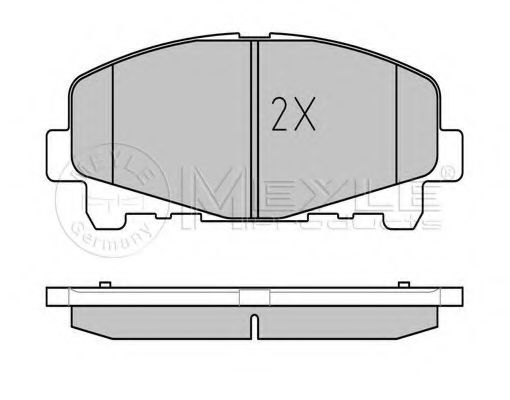 Тормозные колодки MEYLE 025 247 6616
