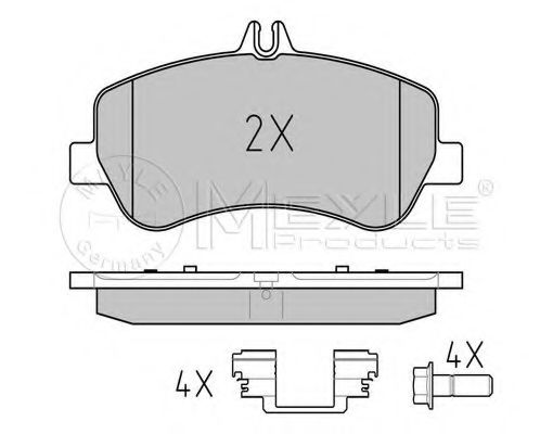 Тормозные колодки MEYLE 025 248 6720 Тормозные колодки MEYLE 025 248 6720