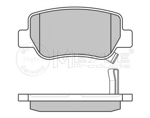 Тормозные колодки MEYLE 025 248 8516/W