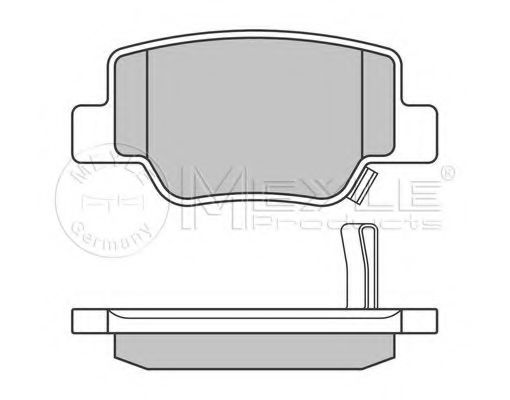 Тормозные колодки MEYLE 025 249 2616/W