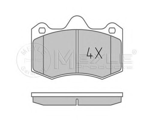 Тормозные колодки MEYLE 025 249 7417