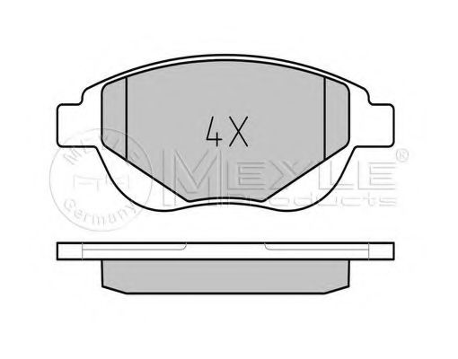 Тормозные колодки MEYLE 025 250 9419