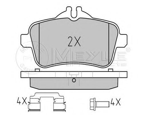 Тормозные колодки MEYLE 025 252 1516/PD Тормозные колодки MEYLE 025 252 1516/PD
