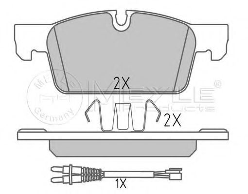 Тормозные колодки MEYLE 025 252 2217 Тормозные колодки MEYLE 025 252 2217