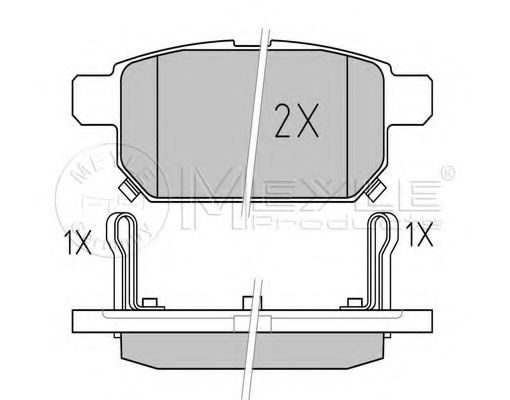 Тормозные колодки MEYLE 025 252 5814/W Тормозные колодки MEYLE 025 252 5814/W