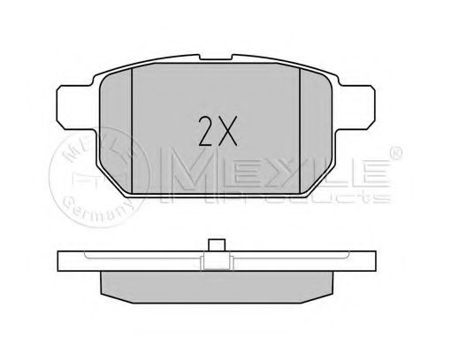 Тормозные колодки MEYLE 025 252 5814/W